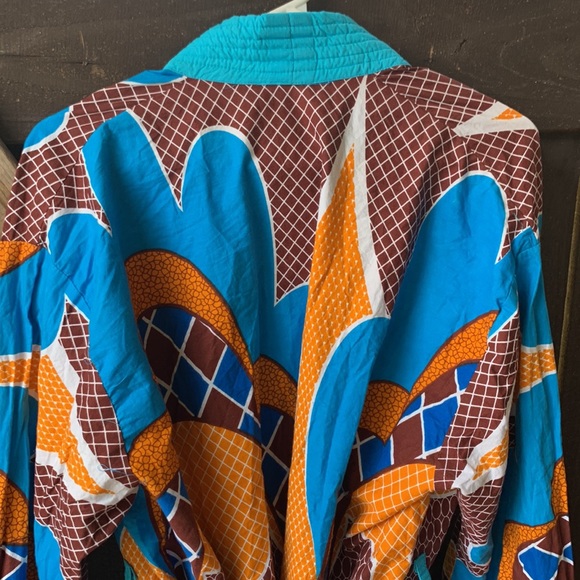 NFS/Gifted Vtg 70s Robe & Shorts Pajama Lounge Set Excellent Condition - Picture 8 of 10